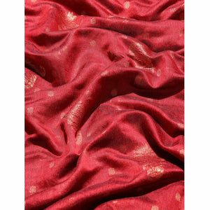 Maroon Woven Organza Saree