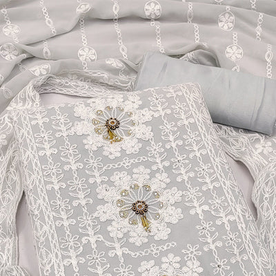 grey-lucknowi-embroidered-georgette-dress-material-1