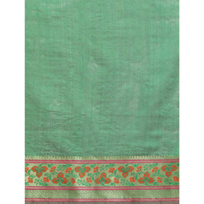 green-woven-cotton-silk-saree-8