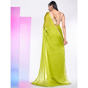 green-solid-with-embroidered-border-georgette-saree