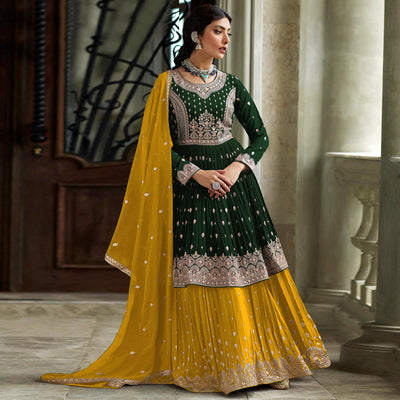 green-floral-embroidered-georgette-sharara-suit-2