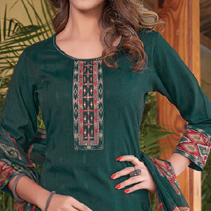3-green-embroidered-rayon-kurti-with-dupatta