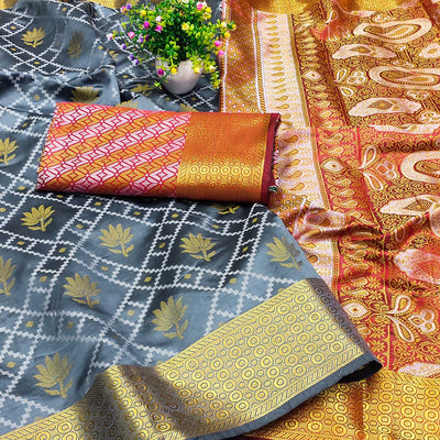 11grey-floral-woven-banarasi-silk-saree