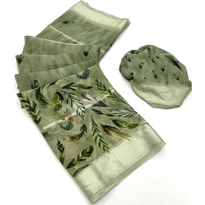 green-digital-printed-viscose-saree-2