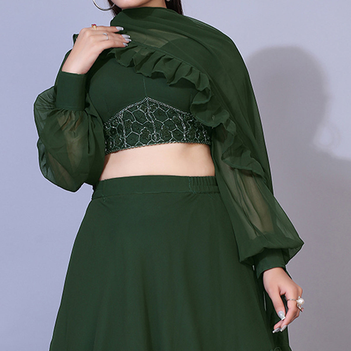 green-solid-with-handwork-georgette-lehenga-choli