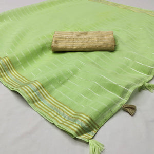 green-woven-linen-saree-1