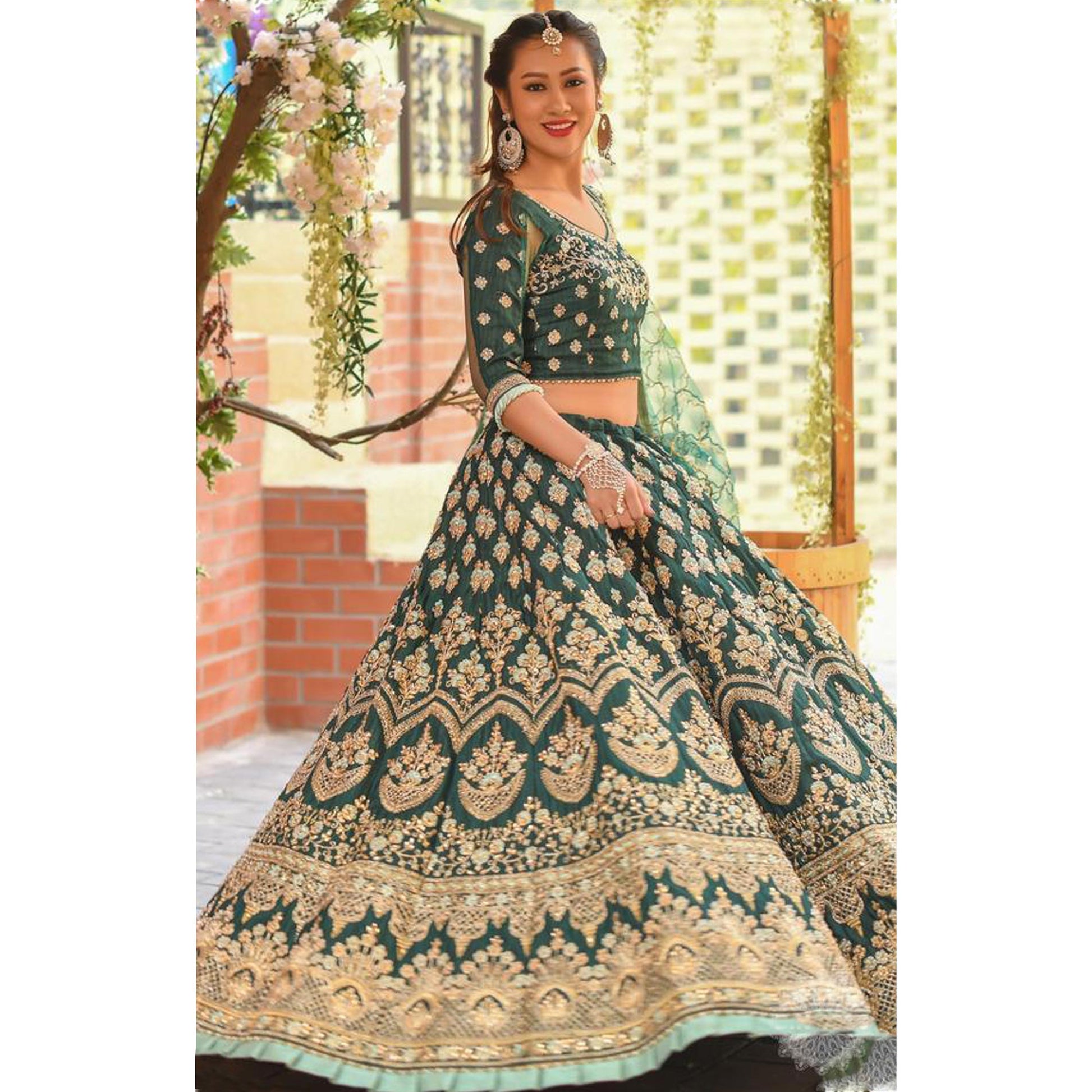 green-floral-embroidered-silk-lehenga-choli