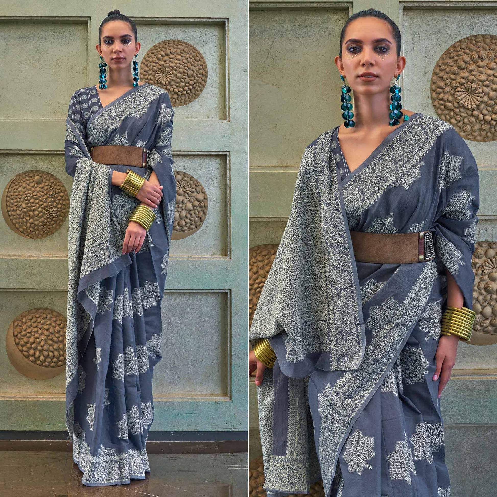 grey-lucknowi-sequins-embroidered-art-silk-saree-1