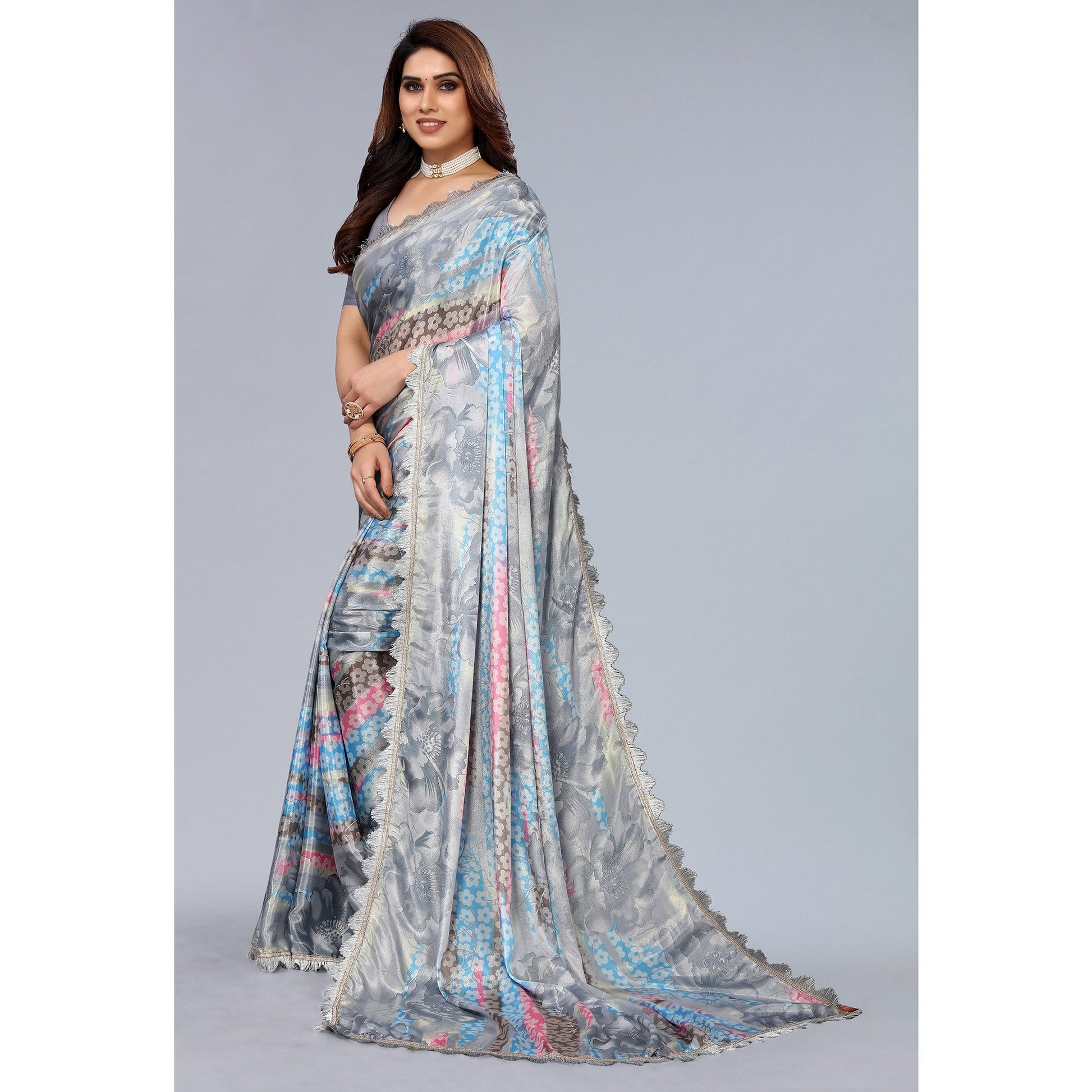 grey-floral-printed-art-silk-saree-with-crochet-border-1