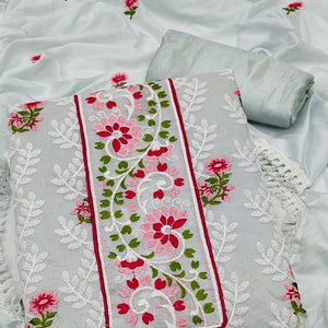 grey-floral-embroidered-chanderi-dress-material-4