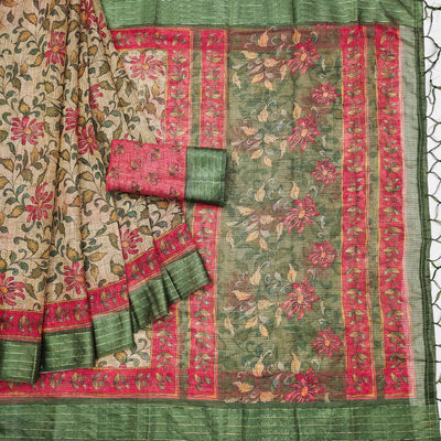 green-floral-digital-printed-poly-cotton-saree-1