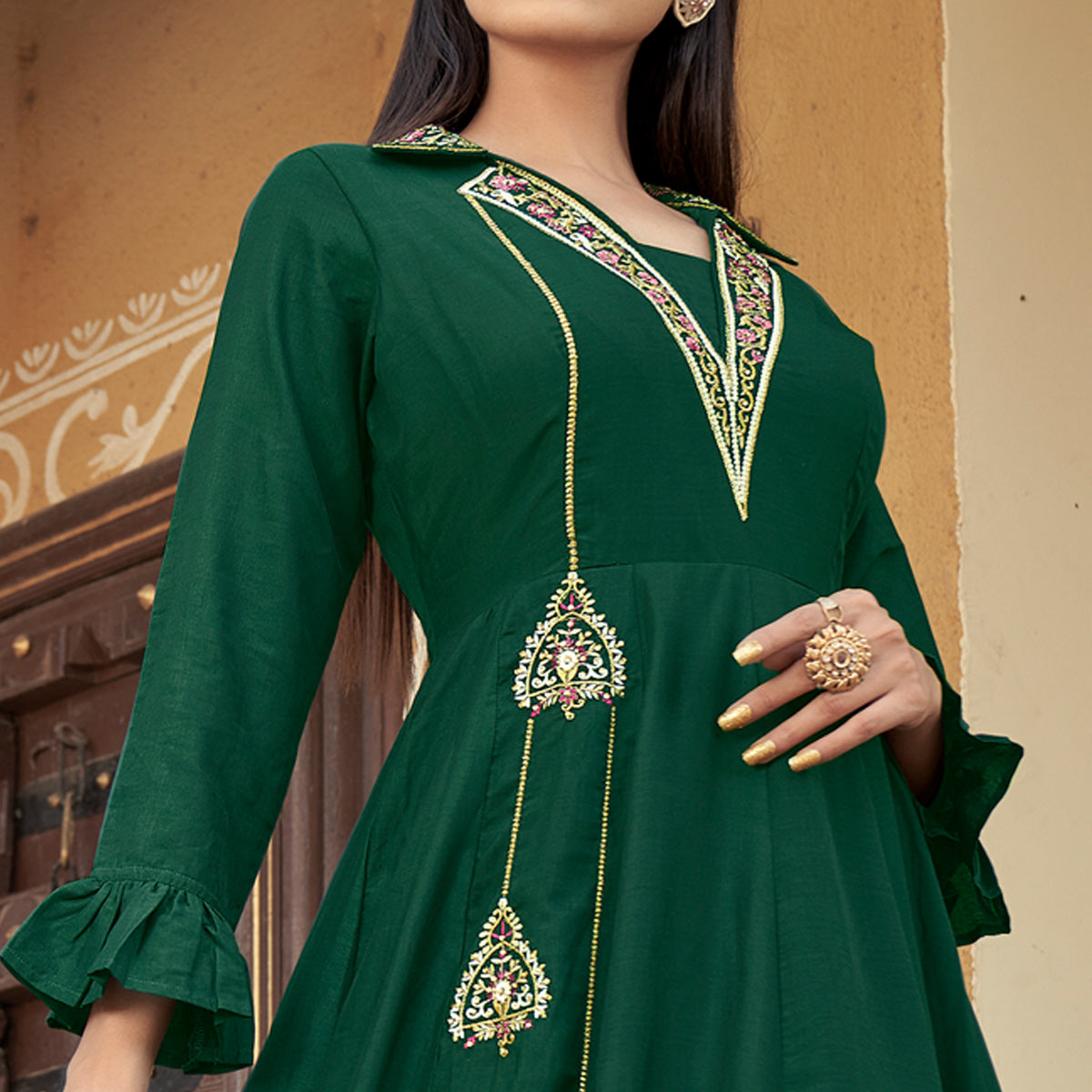 green-floral-embroidered-muslin-gown