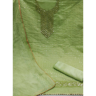 green-sequins-embroidered-chanderi-dress-material
