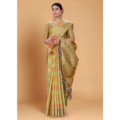 green-woven-organza-saree-with-tassels-14