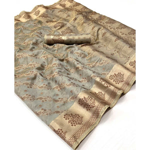 grey-floral-woven-organza-saree-1