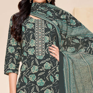 green-printed-with-tie-embroidered-poly-cotton-suit