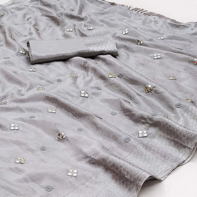 grey-floral-embroidered-chiffon-saree