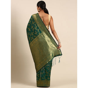 green-woven-kanjivaram-silk-saree-withtassels-1