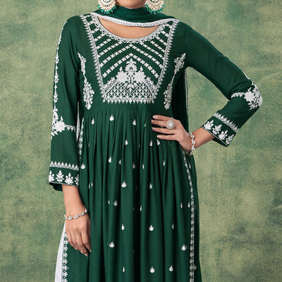 green-lucknowi-work-rayon-naira-cut-palazzo-suit