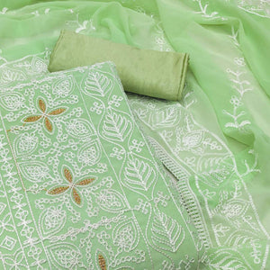 green-floral-embroidered-georgette-dress-material-3