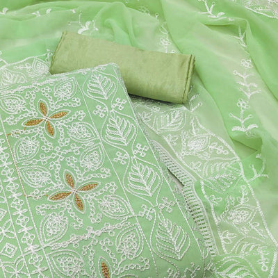 green-floral-embroidered-georgette-dress-material-3