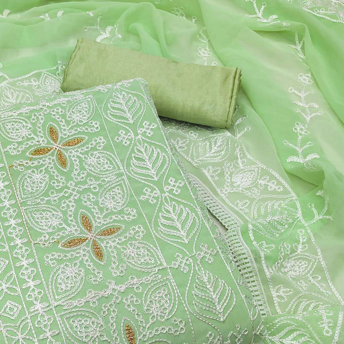 green-floral-embroidered-georgette-dress-material-3