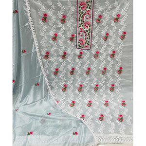 grey-floral-embroidered-chanderi-dress-material-4