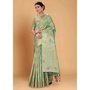 green-woven-organza-saree-with-tassels-12