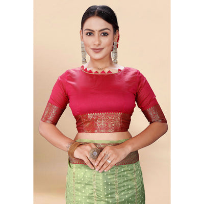 green-woven-organza-saree-with-tassels-19