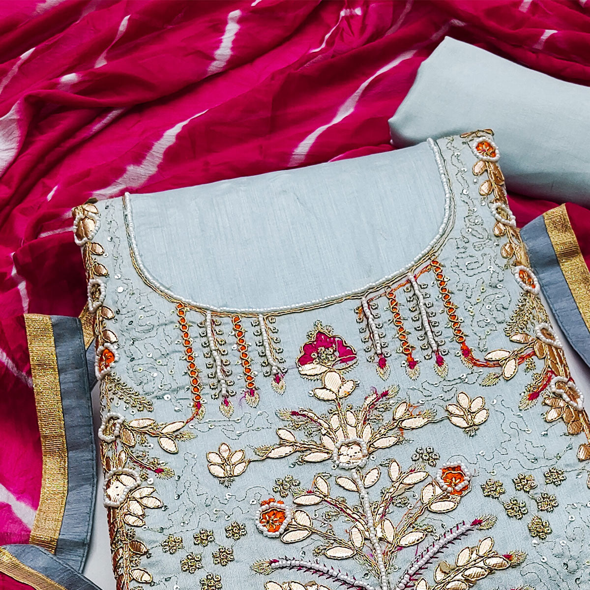 8-grey-embroidered-chanderi-dress-material