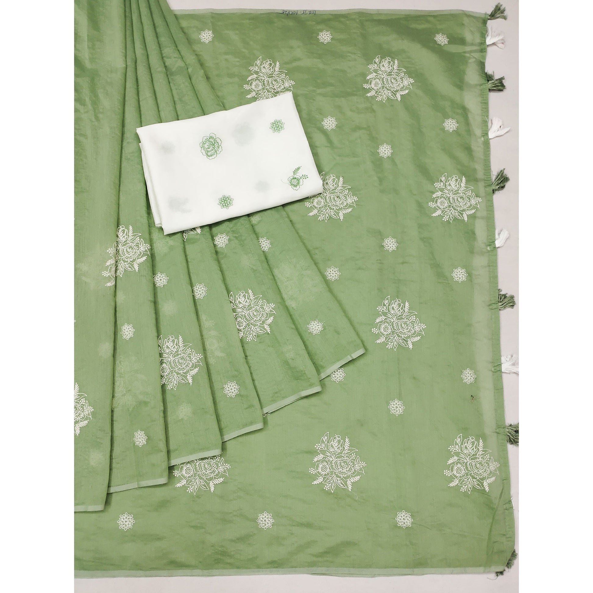 green-floral-embroidered-chanderi-saree-with-tassels