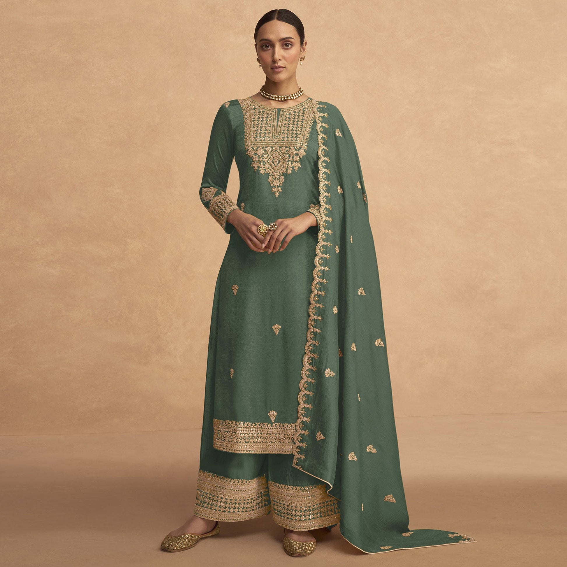 green-sequins-embroidered-georgette-palazzo-suit-1