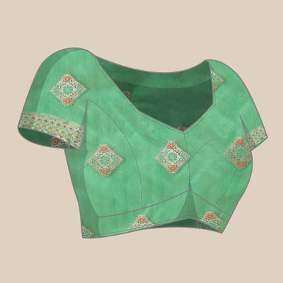 Gajari Woven Organza Saree