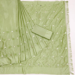 green-floral-embroidered-chiffon-saree
