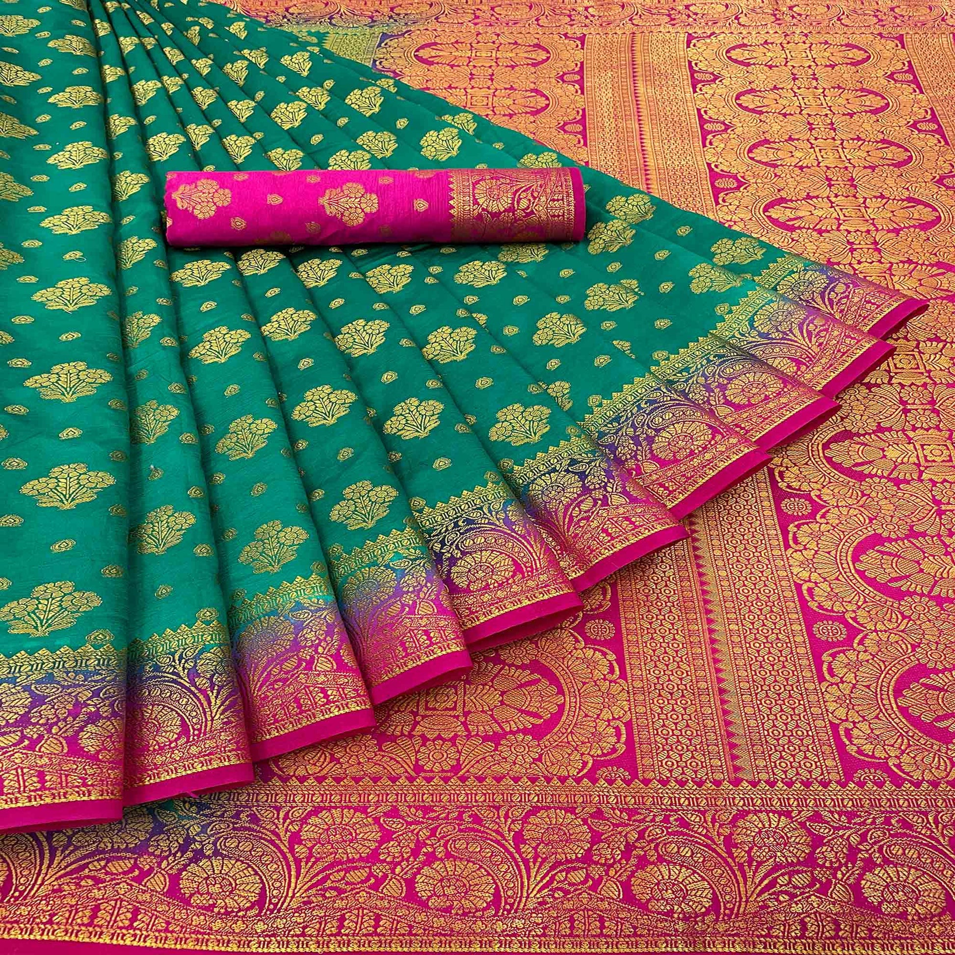 4green-woven-banarasi-silk-saree