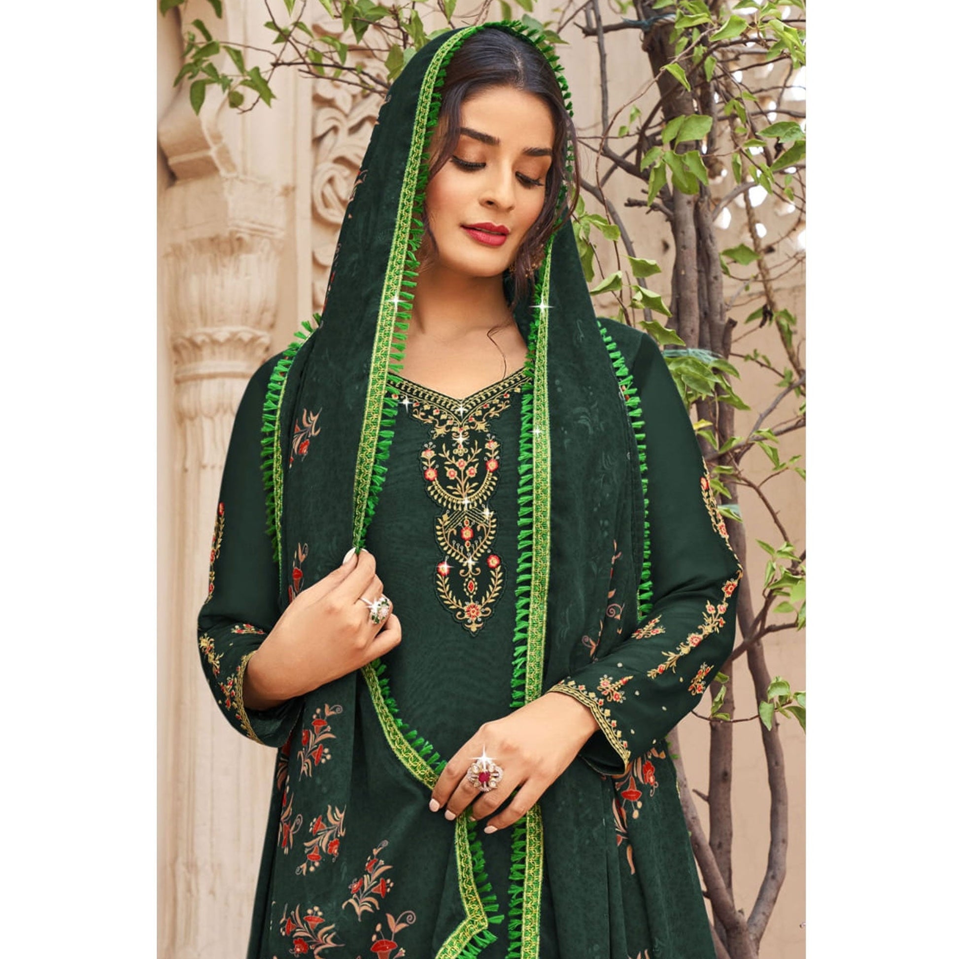 green-floral-embroidered-crepe-patiala-suit
