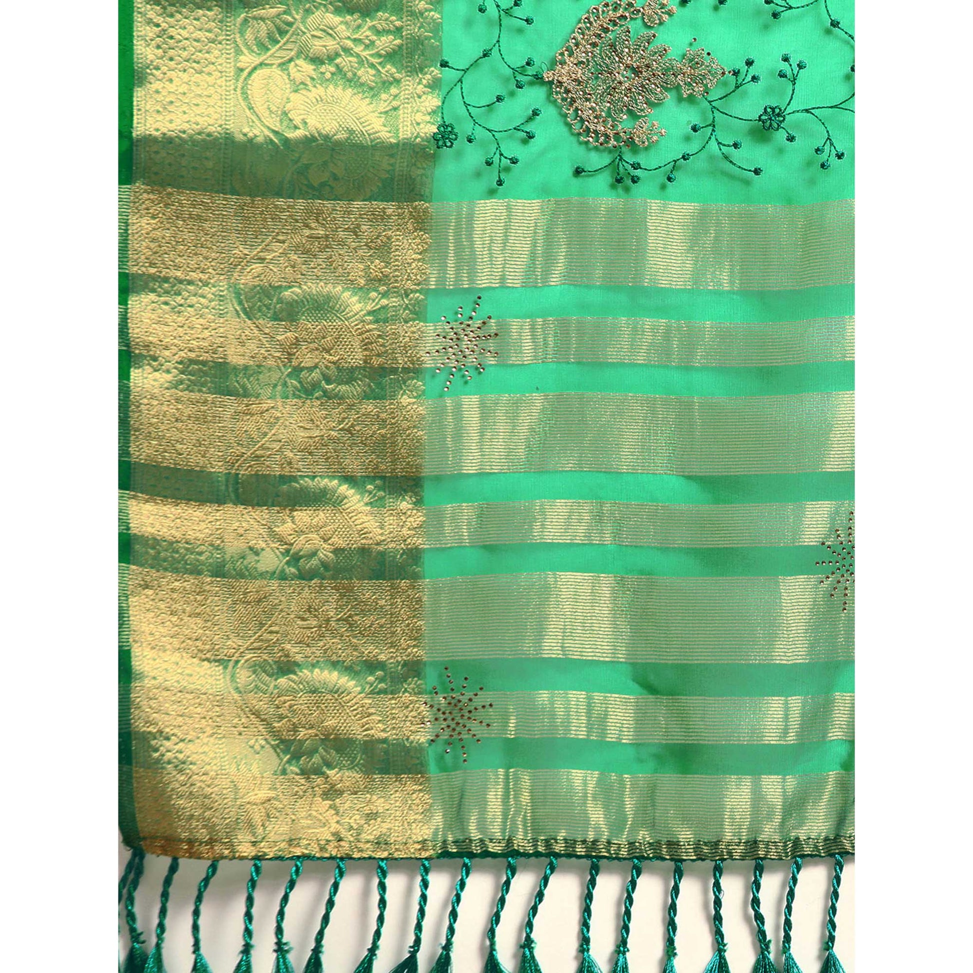 green-floral-embroidered-organza-saree-6