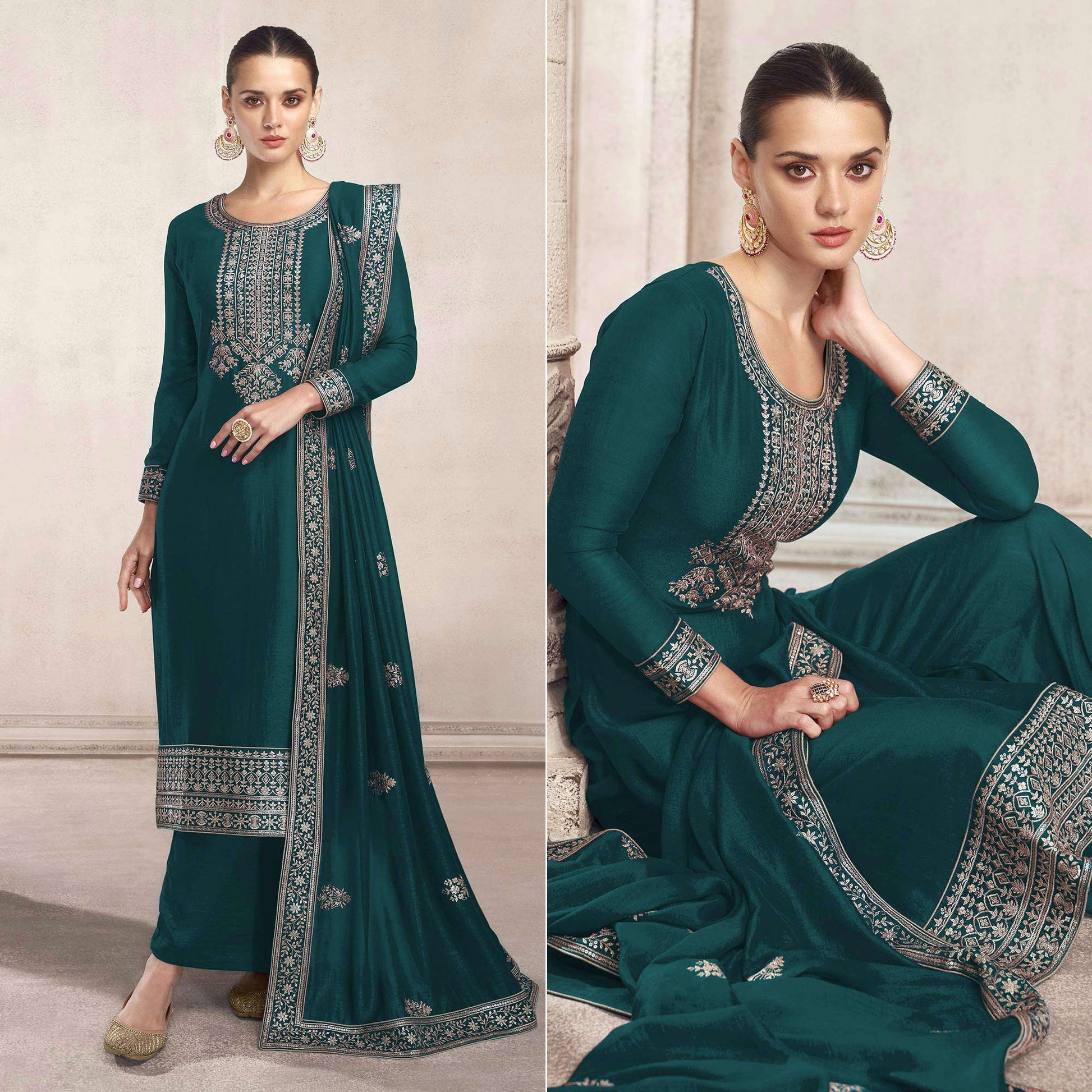 green-embroidered-dola-silk-salwar-suit-1