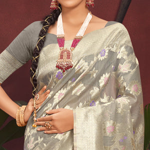 b-grey-floral-woven-art-silk-saree