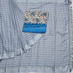 grey-checks-pattern-satin-saree