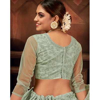 green-embroidered-netted-lehenga-choli