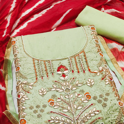 4-green-embroidered-chanderi-dress-material