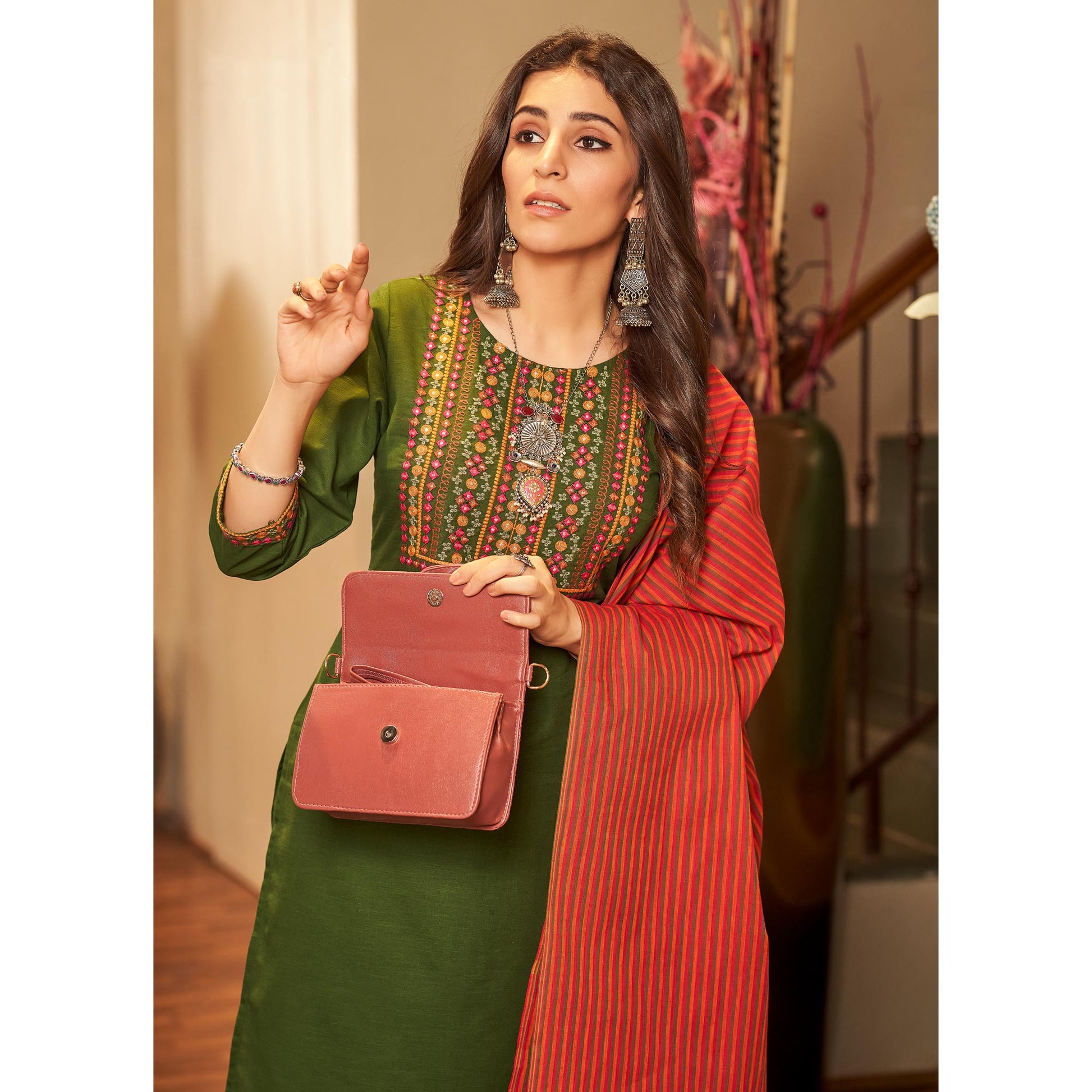 green-embroidered-pure-cotton-suit