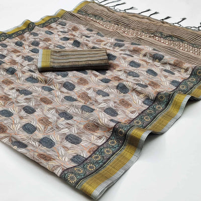 grey-floral-digital-printed-linen-saree