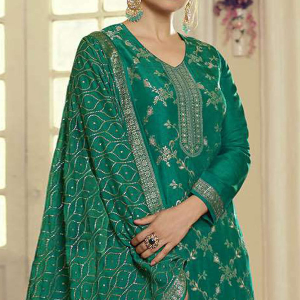 green-embroidered-dola-silk-palazzo-suit-1