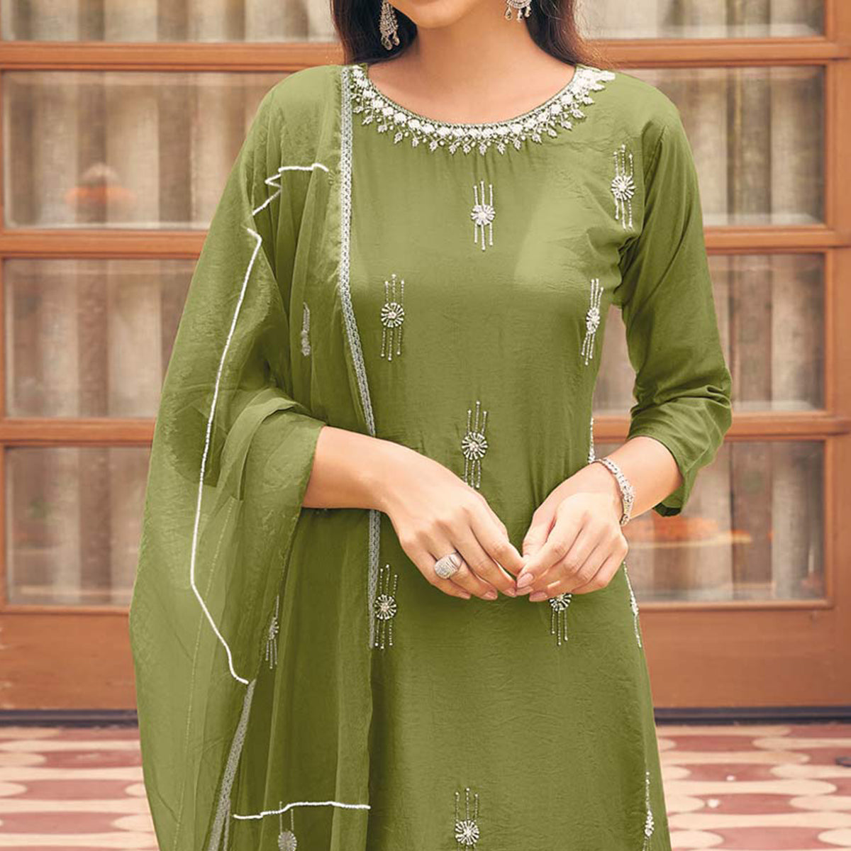 green-embellished-viscose-salwar-suit