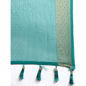green-embroidered-with-swarovski-work-viscose-saree