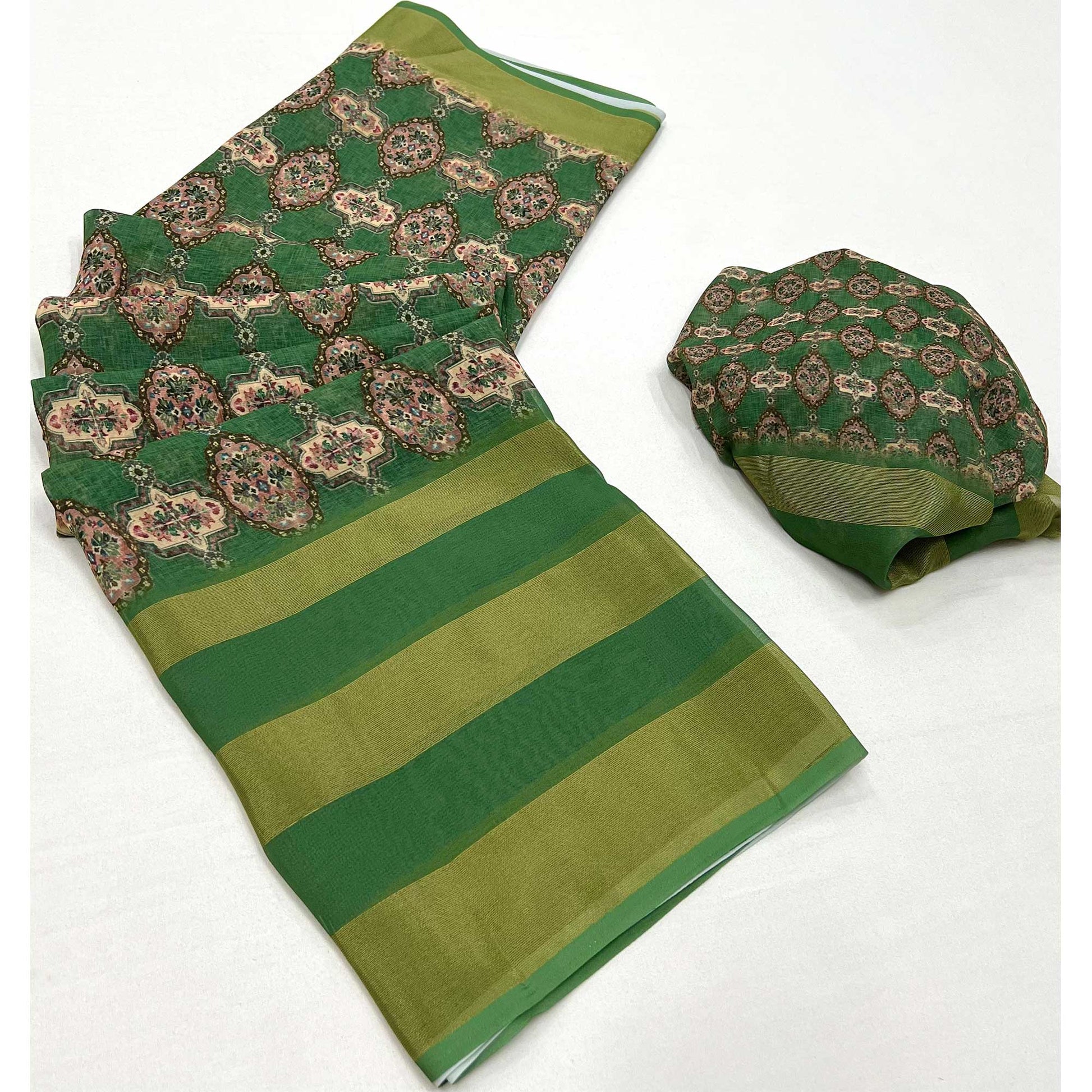 green-digital-floral-printed-viscose-saree-2