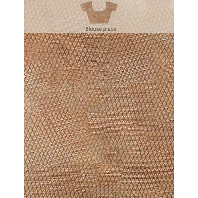 Grey-Maroon Woven Banarasi Silk Half & Half Saree