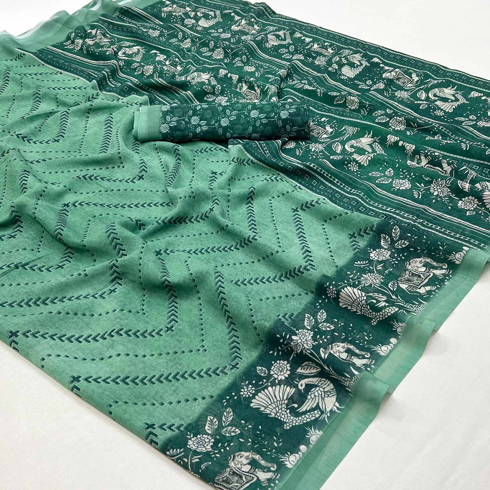 green-digital-printed-georgette-saree-2